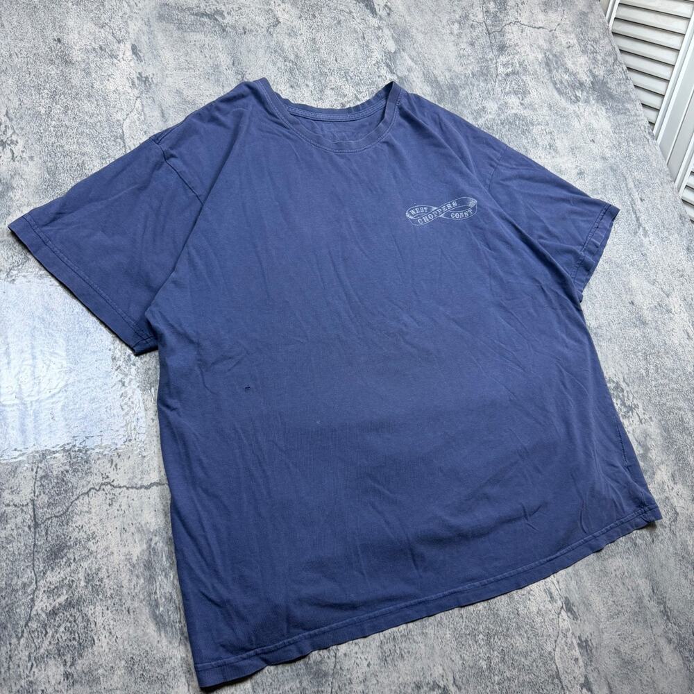 Y2K West Coast Choppers Speed Demons Blue T-Shirt Size XL